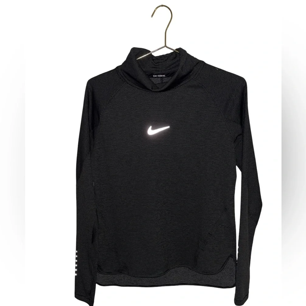Nike Dri-Fit Running Top Long Sleeve Size‎ Large P2P 22” Olive Green